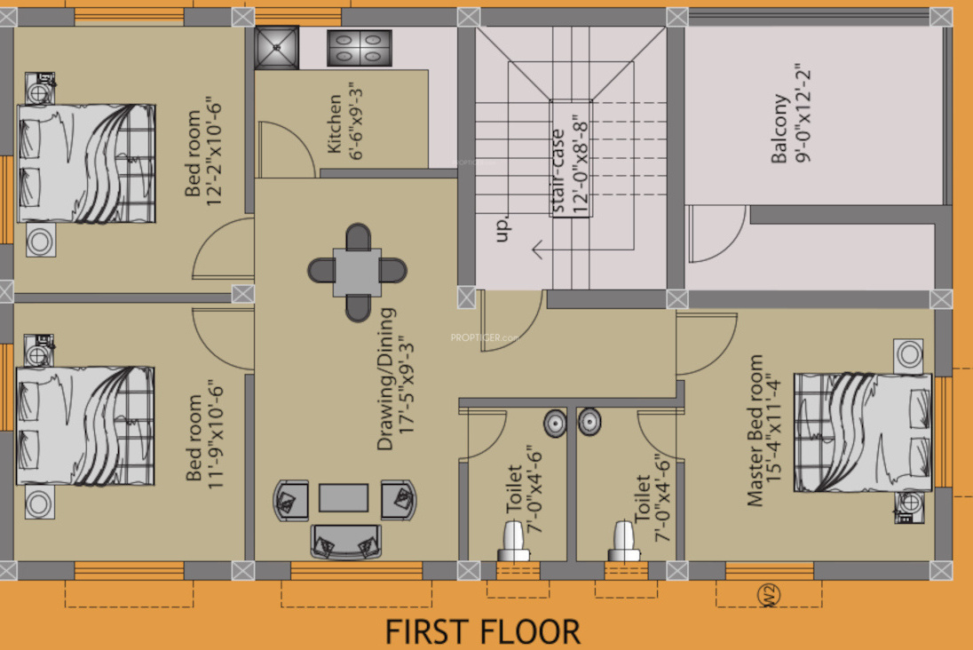  sai bibhuti avenue Floor Plan First Floor Plan
