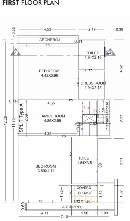 villa Floor Plan First Floor Plan