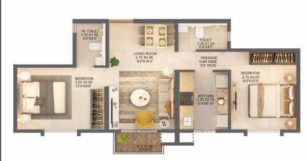  greater-thane-sector-3a-cluster-1b-phase-2 Floor Plan Floor Plan