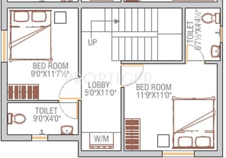 Oyester Elegantia (2BHK+3T (1,150 sq ft) 1150 sq ft)