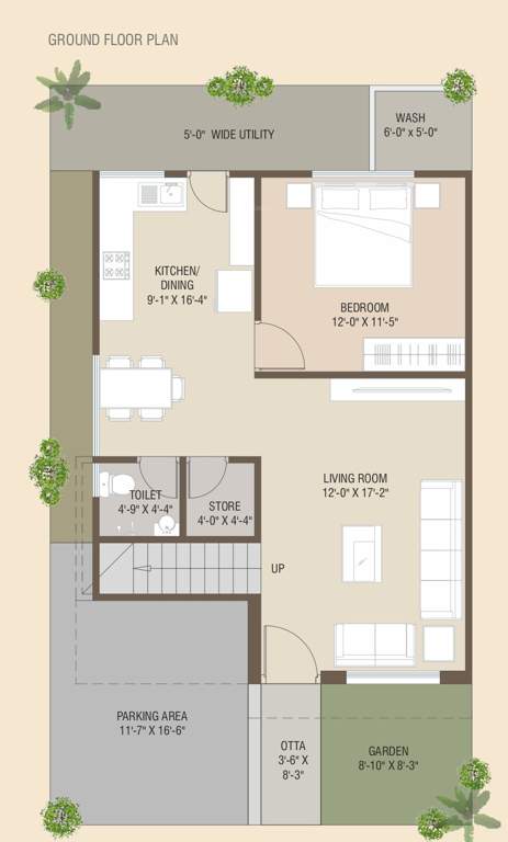  meadows luxuria  Floor Plan Ground Floor Plan