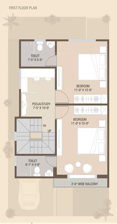  meadows luxuria  Floor Plan First Floor Plan