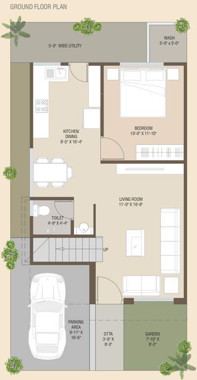  meadows luxuria  Floor Plan Ground Floor Plan