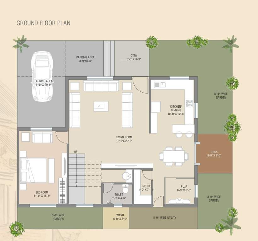  meadows luxuria  Floor Plan Ground Floor Plan