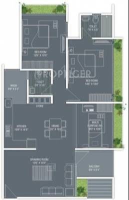 Shilp Courtyard (3BHK+3T (1,557 sq ft) 1557 sq ft)