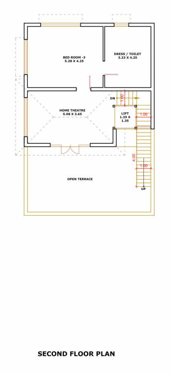 Second Floor Plan shreedhar villa Floor Plan Second Floor Plan