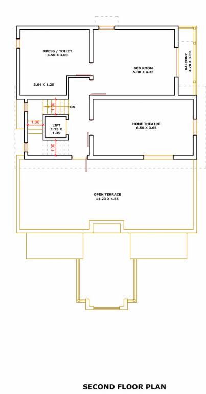  shreedhar villa Floor Plan Second Floor Plan