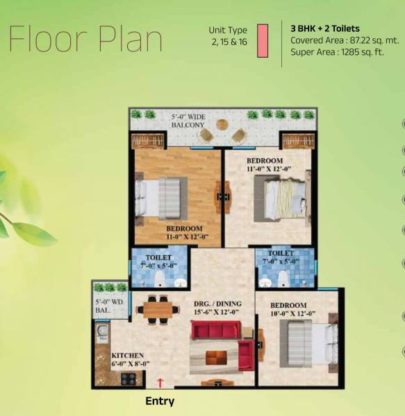  shriram-north-view-apartments Floor Plan Floor Plan