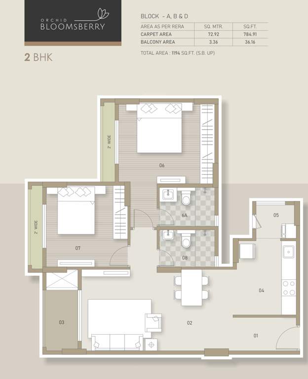  orchid bloomberry Floor Plan Floor Plan