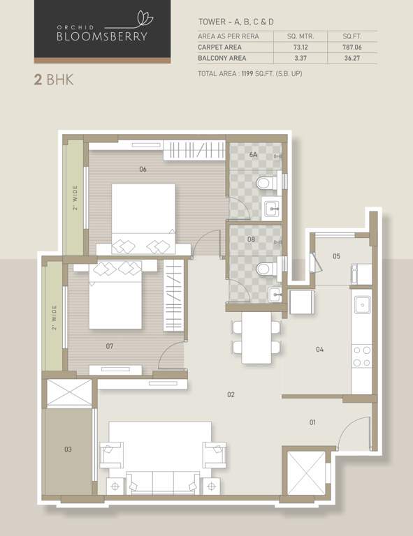 orchid bloomberry Floor Plan Floor Plan