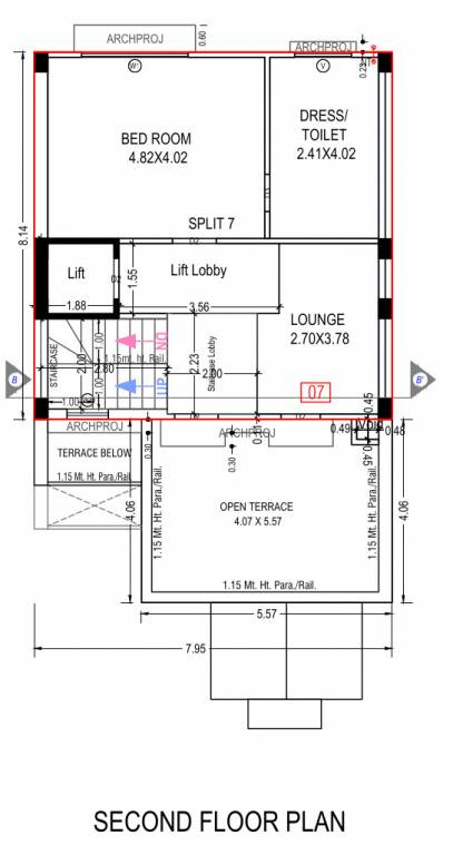  apricity bungalows Floor Plan Second Floor Plan
