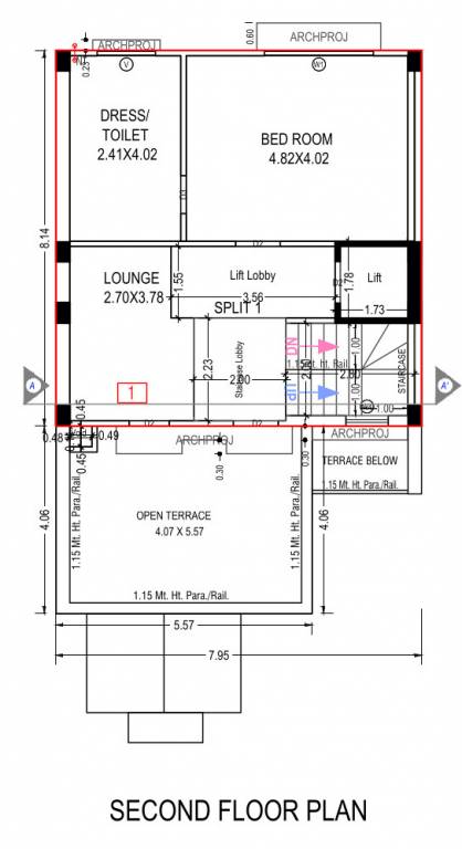  apricity bungalows Floor Plan Second Floor Plan