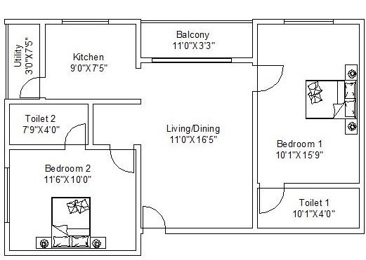  phoenix Floor Plan Upper Level Duplex Plan