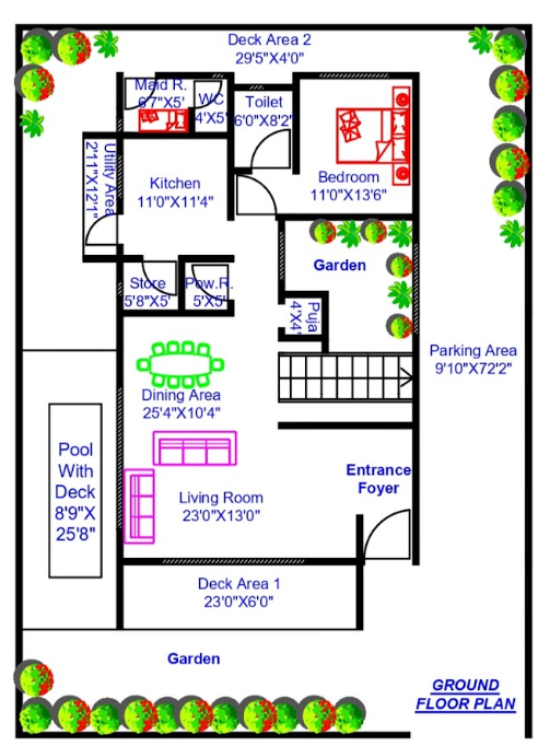 aastha Floor Plan Ground Floor Plan