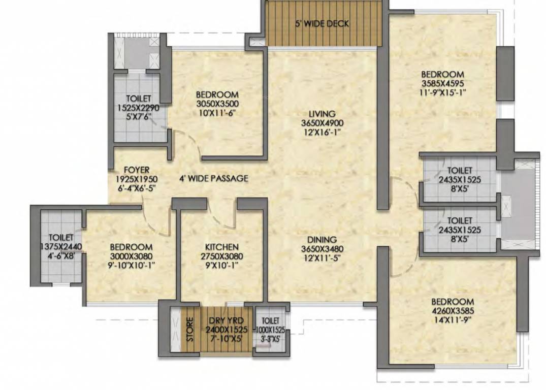 Floor Plan the address by gs tower a Floor Plan Floor Plan
