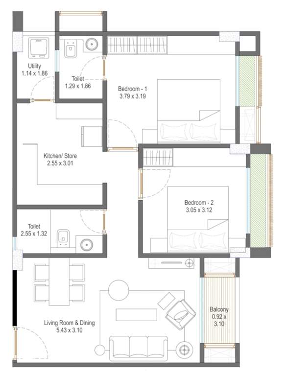  suryansh serenity Floor Plan Floor Plan
