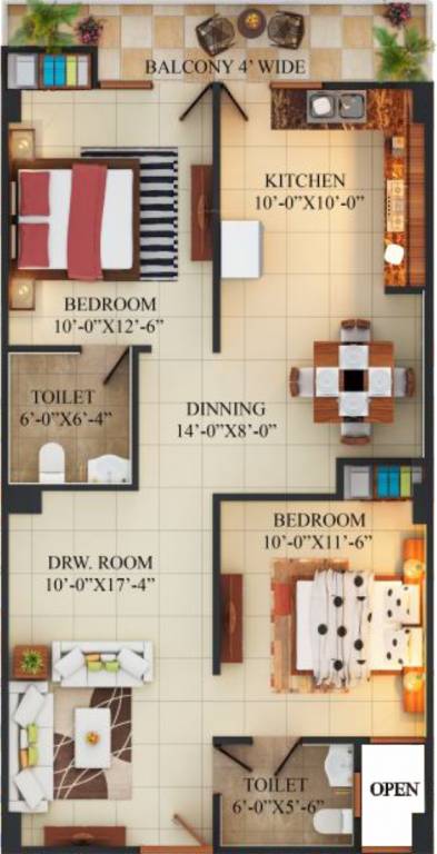 nikunj paradise Floor Plan Floor Plan