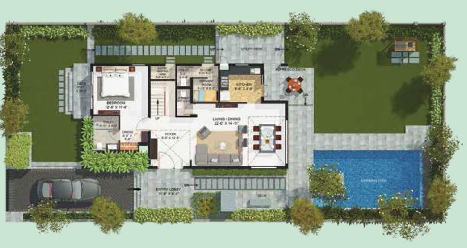  merlin aquaville Floor Plan Ground Floor Plan