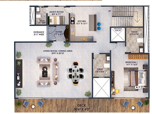  the-august-villas Floor Plan First Floor Plan
