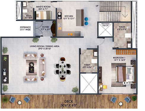  the-august-villas Floor Plan Ground Floor Plan