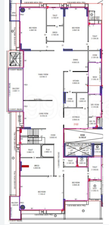  the kimana towers Floor Plan Lower Level Duplex Plan