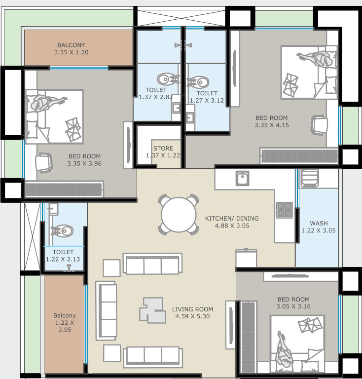 Floor Plan veer swastik hills Floor Plan Floor Plan