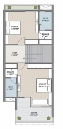  sanidhya bunglows Floor Plan First Floor Plan