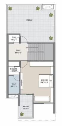 Second Floor Plan sanidhya bunglows Floor Plan Second Floor Plan