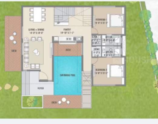  prarabdh greens ultra luxurious weekend villas Floor Plan Ground Floor Plan