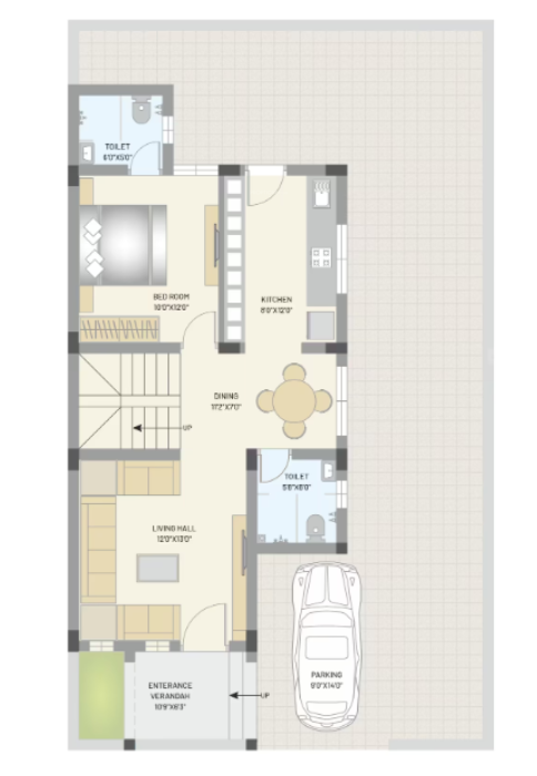  anand villa Floor Plan Ground Floor Plan