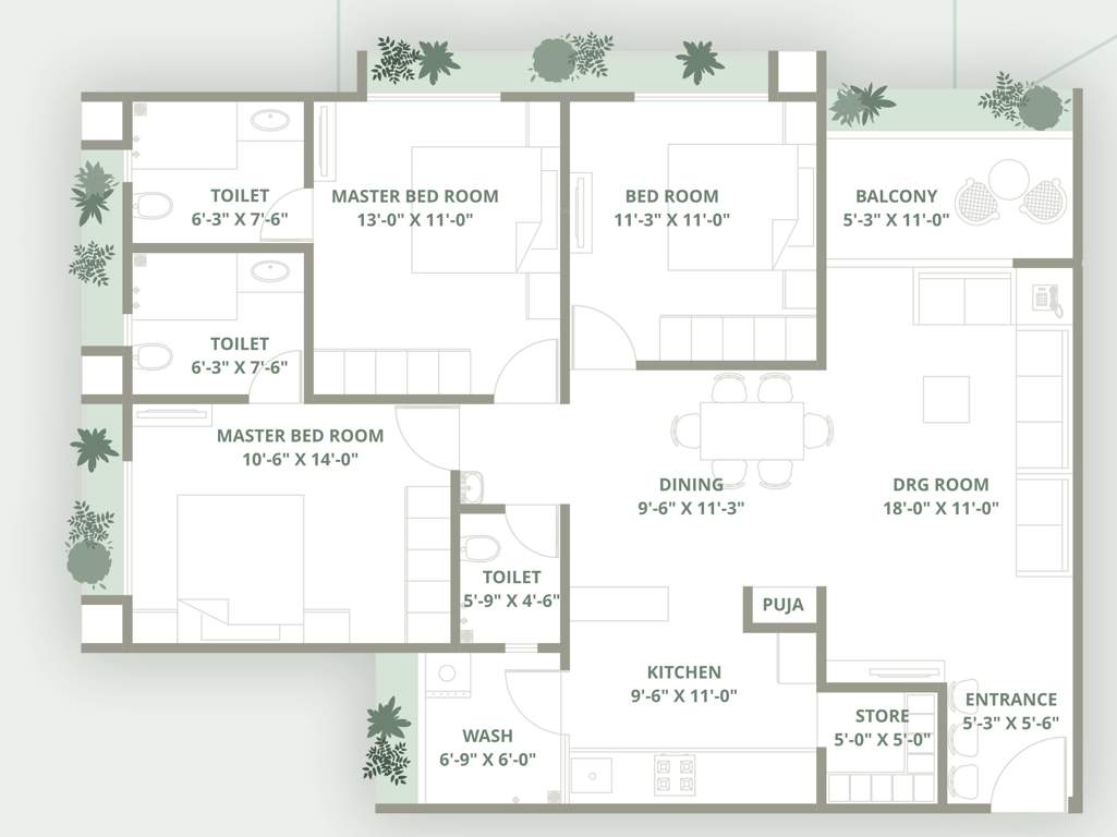  sangam paradise Floor Plan Floor Plan