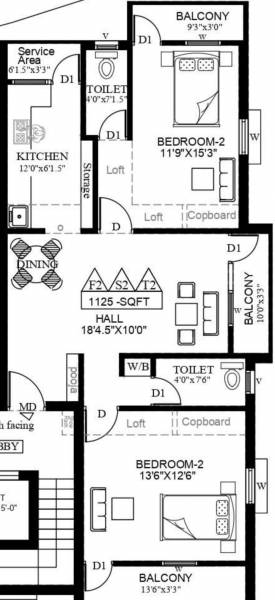  venkatesam-apartments Floor Plan Floor Plan