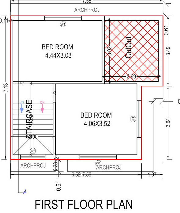  keshav bunglows Floor Plan First Floor Plan