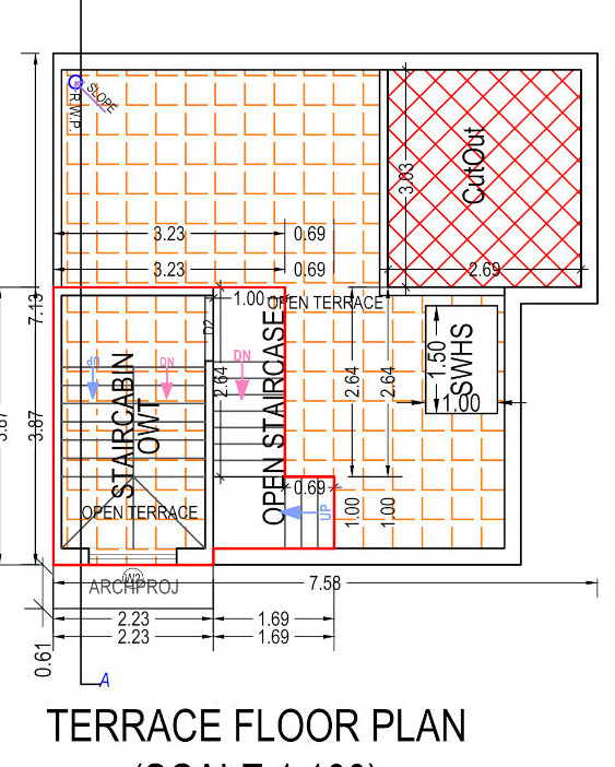Terrace Floor Plan  keshav bunglows Floor Plan Terrace Floor Plan
