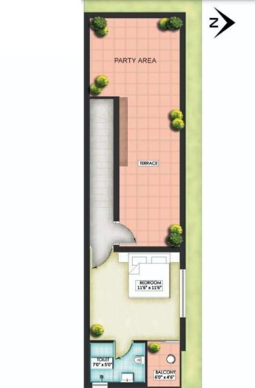  sai skandha garden villas Floor Plan Terrace Floor Plan