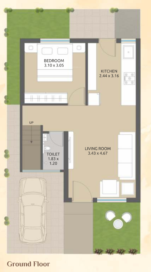  bhavi-bungalows Floor Plan Ground Floor Plan