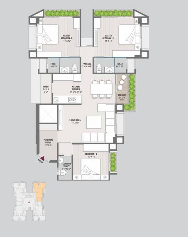  kamalam serenity Floor Plan Floor Plan