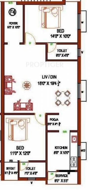 Perfect Perfect Vajra (2BHK+2T (1,158 sq ft) 1158 sq ft) Perfect Perfect Vajra (2BHK+2T (1,158 sq ft) 1158 sq ft)
