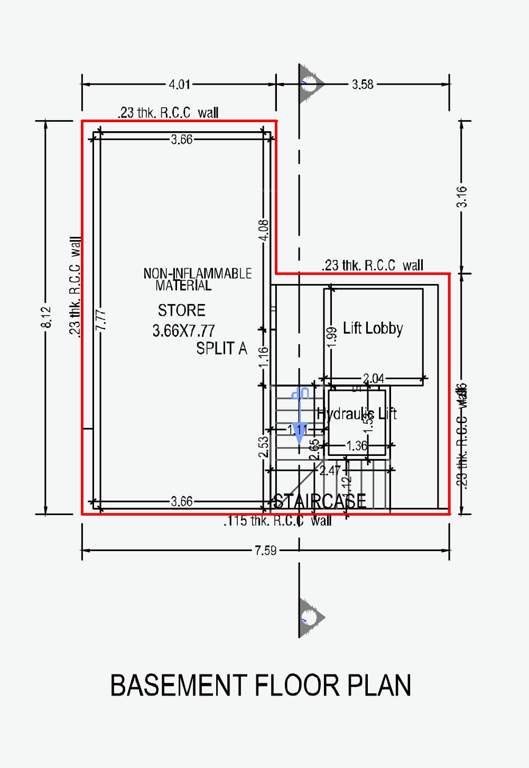  vedant royal bungalows Floor Plan Basement Floor Plan