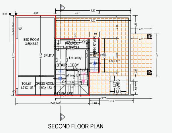  vedant-royal-bungalows Floor Plan Second Floor Plan