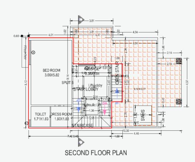  vedant royal bungalows Floor Plan Second Floor Plan