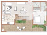 urvi-by-urban-sky Floor Plan Lower Level Duplex Plan