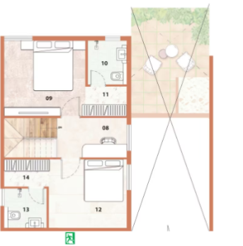  urvi by urban sky Floor Plan Upper Level Duplex Plan