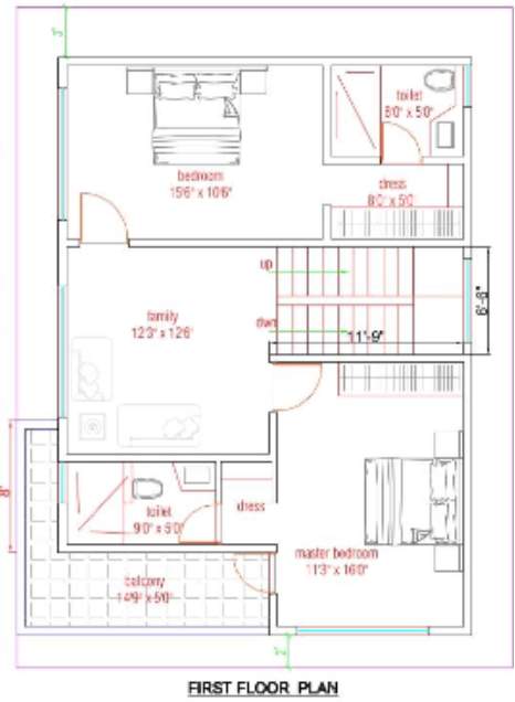  eco city Floor Plan First Floor Plan