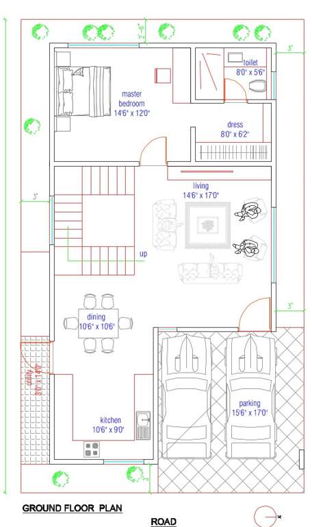  eco city Floor Plan Ground Floor Plan