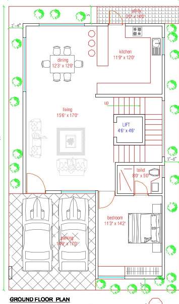  eco city Floor Plan Ground Floor Plan