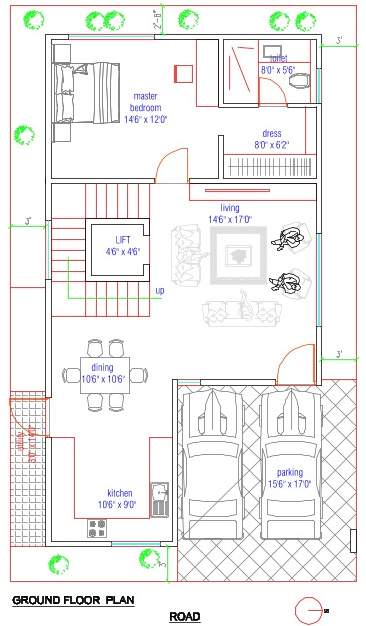  eco city Floor Plan Ground Floor Plan
