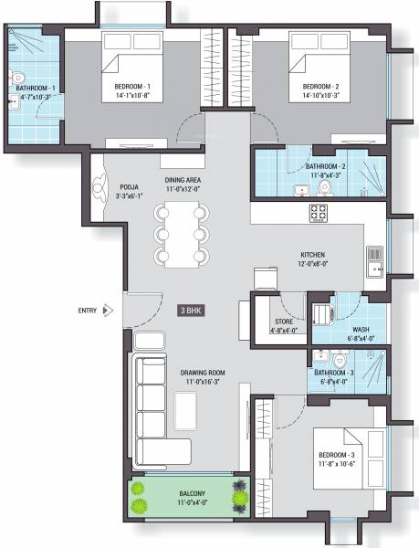  akshar-revival-ii Floor Plan Floor Plan