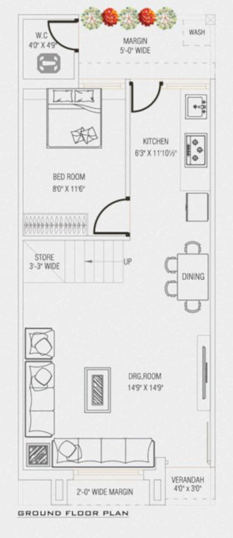  valencia Floor Plan Ground Floor Plan