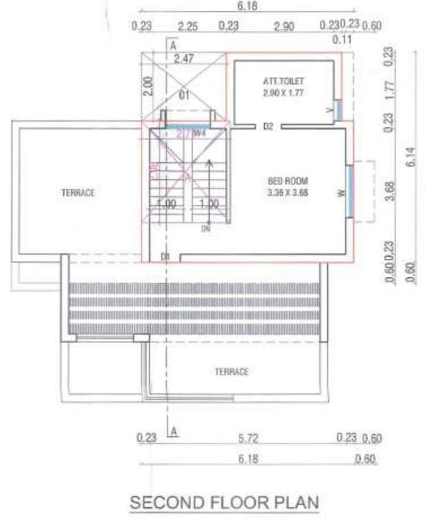  vrundavan greens Floor Plan Second Floor Plan